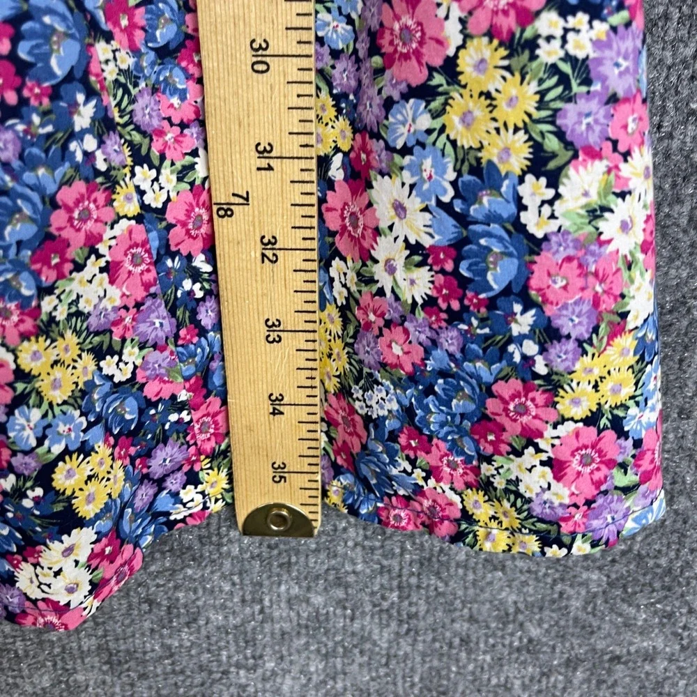 NEW Old Navy Fit & Flare Dress Womens Large Multi Floral Smocked Back Mini